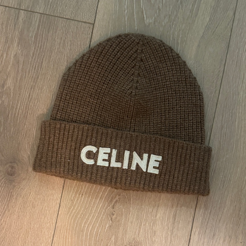 Celine Chocolate Knit Hat